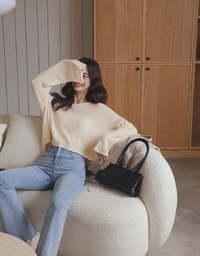 Soft Grunge Sheer Knit Top