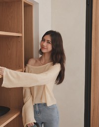 Soft Grunge Sheer Knit Top