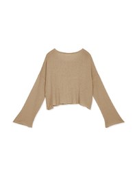 Soft Grunge Sheer Knit Top