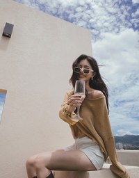 Soft Grunge Sheer Knit Top