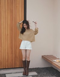 Soft Grunge Sheer Knit Top