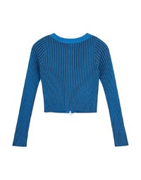 【SHIUAN'S DESIGN】Retro Straight Double Zip Knit Top