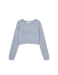 Textured Embroidered Knit Top