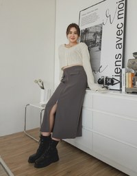 Twisted Knit Crop Top