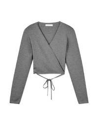 Cross Straps Knit Top