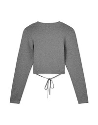 Cross Straps Knit Top