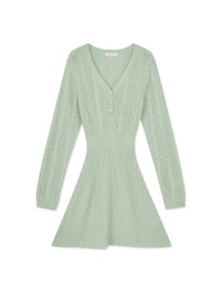V-neck Twist Bodycons Mini Dress