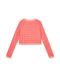Elegant Tweed Woolen Knit Top