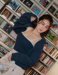 Knit Hooded Set Wear