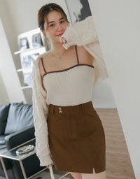 Knit Hooded Set Wear