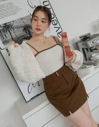 Knit Hooded Set Wear