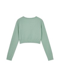 Round Neck Flannel Knit Top