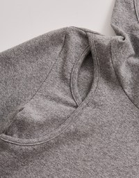 【SHIUAN'S DESIGN】Micro Cut Out Hooded Top