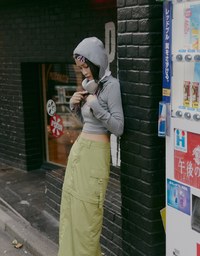 【SHIUAN'S DESIGN】Micro Cut Out Hooded Top