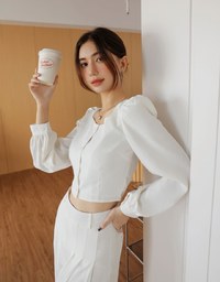 Elegant Chic Puff Long Sleeve Top