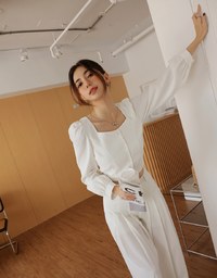Elegant Chic Puff Long Sleeve Top