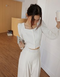 Elegant Chic Puff Long Sleeve Top