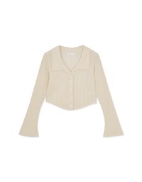 Lapel Cardigan Knit Top