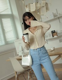 Lapel Cardigan Knit Top