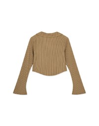 Lapel Cardigan Knit Top