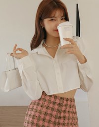 Versatile Cropped Shirt