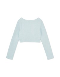 Square-Neck Velvet Top