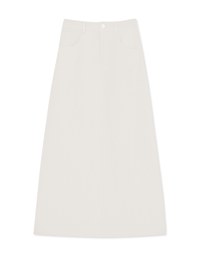 High Waisted Slimming Slit Maxi Skirt