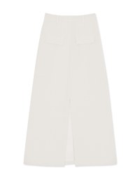 High Waisted Slimming Slit Maxi Skirt