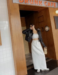 High Waisted Slimming Slit Maxi Skirt