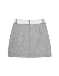 Contrast Color Fleece Skirt