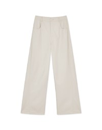 【MEIGO's Design】Fashionable Matte Faux Leather Wide Pants