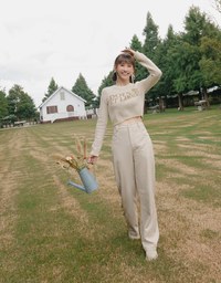 【MEIGO's Design】Fashionable Matte Faux Leather Wide Pants