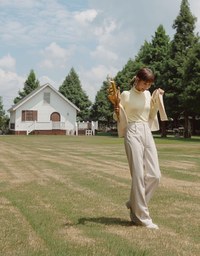 【MEIGO's Design】Fashionable Matte Faux Leather Wide Pants
