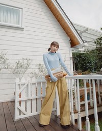 【MEIGO's Design】Pleated Concealed Placket Wide Pants