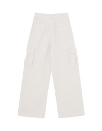 Thick Straight Leg Cargo Wide Pants