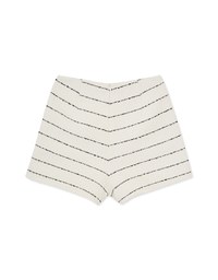 Simple Striped Tweed Shorts