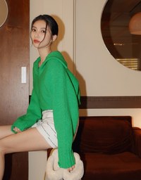 Simple Striped Tweed Shorts