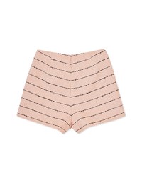 Simple Striped Tweed Shorts