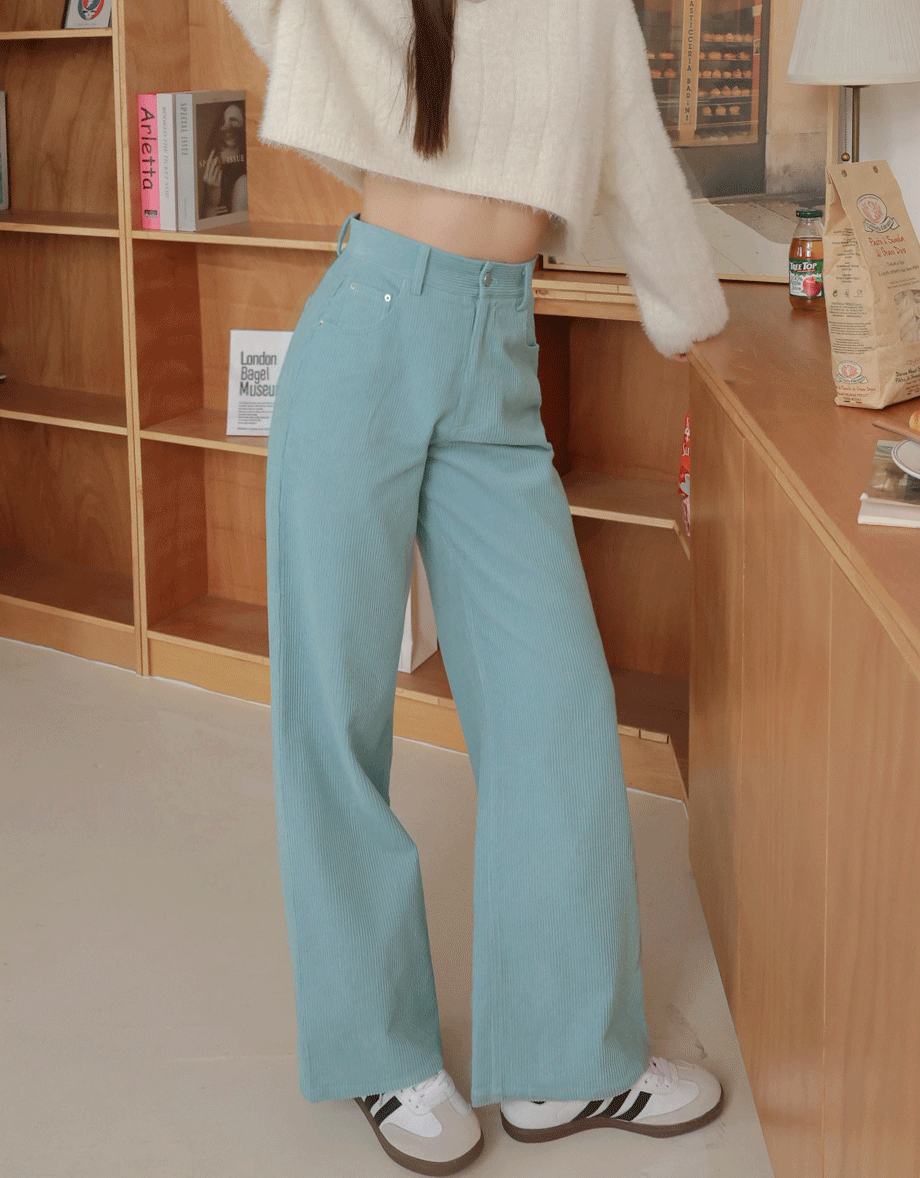 Soft Corduroy Wide Pants