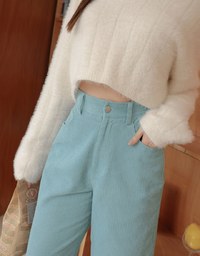 Soft Corduroy Wide Pants