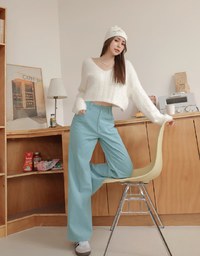Soft Corduroy Wide Pants