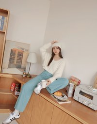 Soft Corduroy Wide Pants