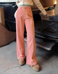 Soft Corduroy Wide Pants