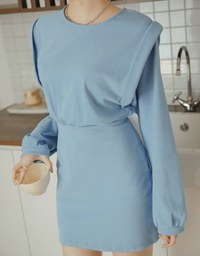 Casual Chic Round Neck Loose Mini Dress