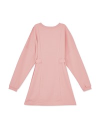 Hollow Shoulder Side Button Cottom Mini Dress
