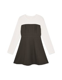 Spliced Stitched Mini Dress