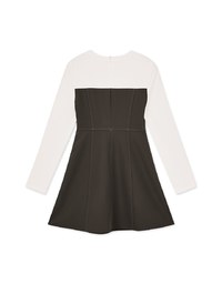 Spliced Stitched Mini Dress