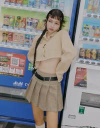 【SHIUAN'S DESIGN】Retro Denim Jeans Blazer Jacket (With Shoulder Pads)