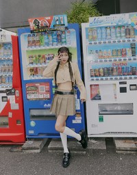 【SHIUAN'S DESIGN】Retro Denim Jeans Blazer Jacket (With Shoulder Pads)