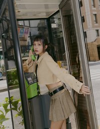 【SHIUAN'S DESIGN】Retro Denim Jeans Blazer Jacket (With Shoulder Pads)